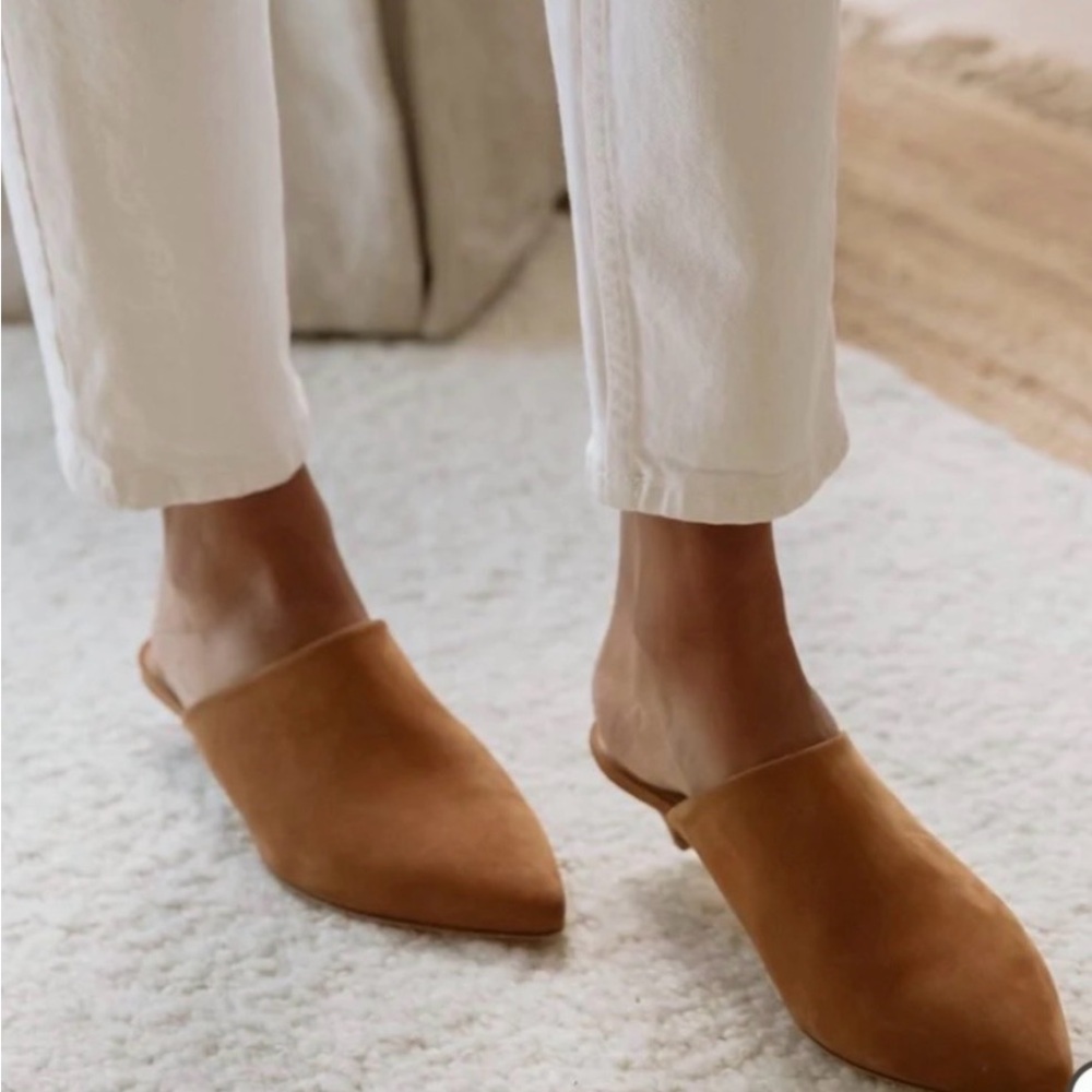 Jenni Kayne Tan Suede Mules